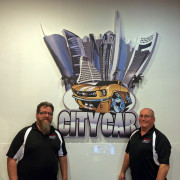 Donny Parker Jr and Jordan Troggio at City Car Qatar