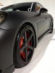 Matte black Porsche Panamera